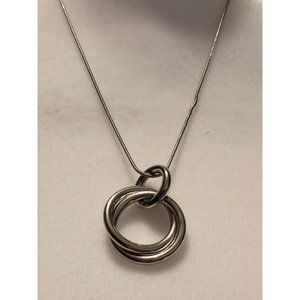 Lane Bryant Silver Hoop Necklace